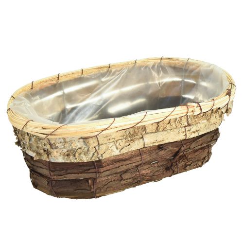 položky Podnos na rostliny, přírodní dřevo, 3-barevný, L29,5/25/23 cm, sada 3 ks