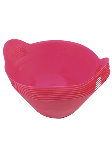 Floristik24 Plastové misky s uchem Ø27cm 8ks. růžový