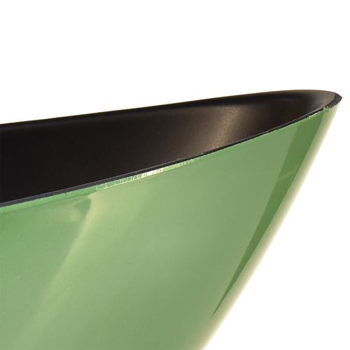 položky Moderní zelená půlměsícová mísa z plastu 39 cm - všestranná na dekoraci - 2 kusy