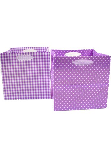 Plastový sáček 12x12cm 12ks. fialový | Floristik24.cz