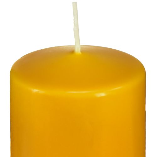 položky PURE sloupová svíčka žlutá medová Svíčky Wenzel 130/60mm