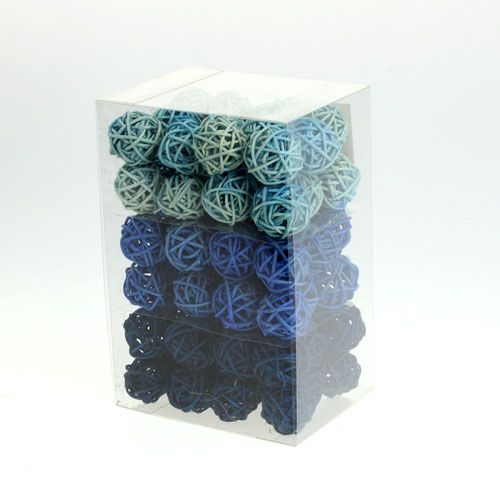 Floristik24 Ratanový míč mix barev Ø2cm - 2,5cm 72 ks