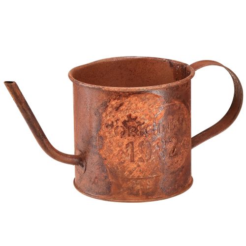 položky Rezavá dekorativní konev mini květináč kovový Ø10cm V9cm