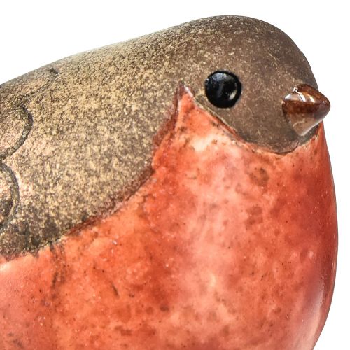 položky Keramické figurky Robin – červené a přírodní tóny, 5,4 cm – ideální pro zahradu a domov – balení 4 ks