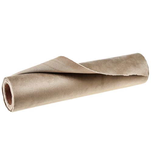 položky Sametový běhoun béžový, 28×270 cm - Elegantní dekorační látka běhounu pro slavnostní dekoraci