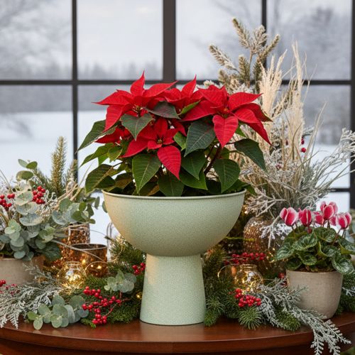 Miska se stojanem na rostliny, dekorativní miska, 25 cm | Floristik24.cz