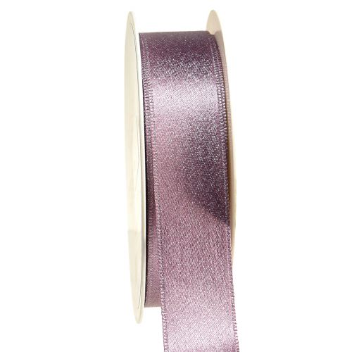 Floristik24 Ozdobná stuha, ozdobná stuha, lesklá stuha, růžová, š25mm, d20m