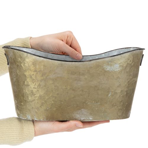 položky Sada květináčů a květináčů, měděně zbarvená/bílá, D 32,5 cm/36,5 cm/41,5 cm