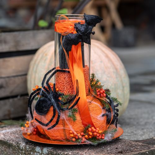 položky Figurky pavouka a netopýra černé 10 cm, 14 cm 3 díly