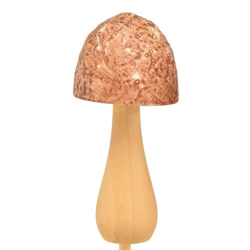 položky Květinová zátka houbová ozdobná zátka dřevo hnědá Ø2,5cm 8 kusů