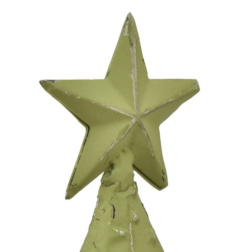položky Vánoční stromek kov dřevo hvězdy stříbrná zelená V46,5cm