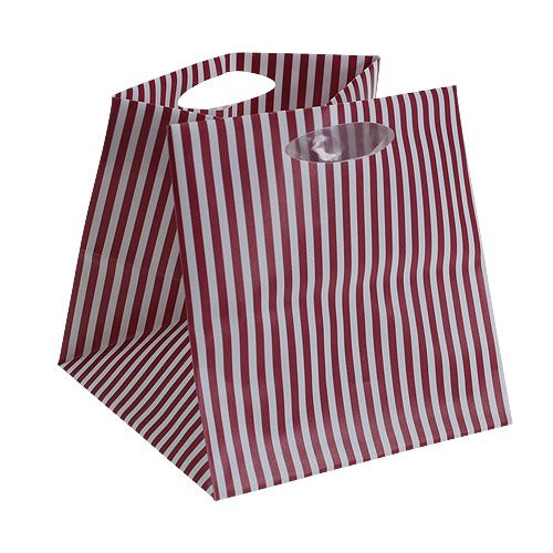 Floristik24 Plastová taška Bordeaux sort. 12cm x 12cm 12ks