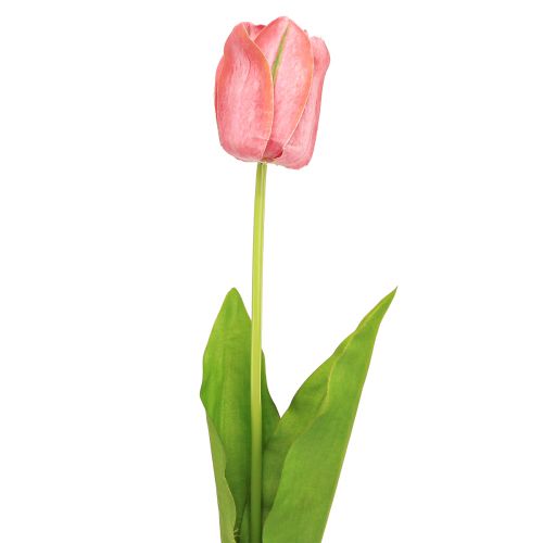 Tulipán umělá květina červená, oranžová umělá jarní květina V67cm