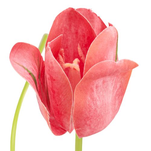 položky Tulipán umělá květina červená, oranžová umělá jarní květina V67cm