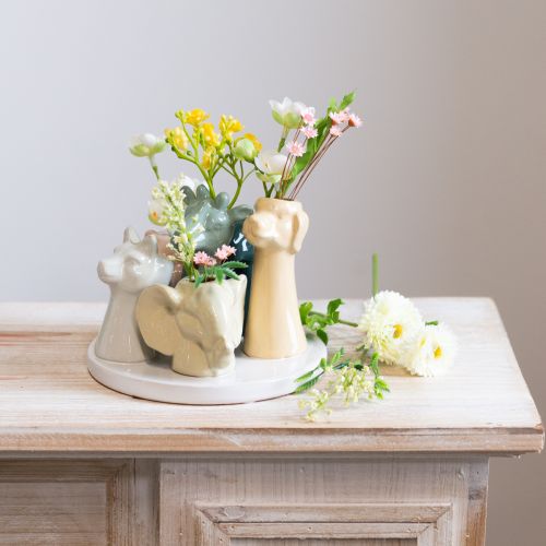 položky Dekorativní figurky zvířat ve váze, ideální pro hravý design místnosti, 13 cm