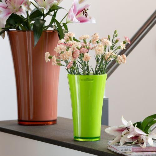 Floristik24 Váza Zelená květinová váza Dekorativní váza Fizzy Oliva Ø16,5 cm V27 cm