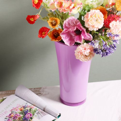 Váza &quot;Fizzy&quot; Ø20cm V35cm Fialová 1 ks