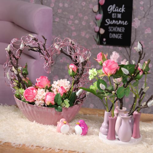 položky Dekorativní figurka ptáka, roztomilý a barevný design do obývacího pokoje, 6 cm, 6 dílků