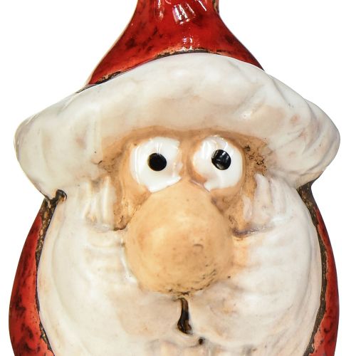 položky Keramická figurka Mikuláše, červená, 7cm – Slavnostní vánoční dekorace – 6 ks