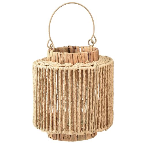 položky Lucerna rafie s rukojetí z přírodního kovu Ø19cm V21cm