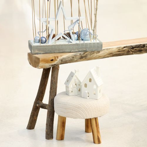 položky Keramická stolní dekorace lucerny adventní bílá V18cm