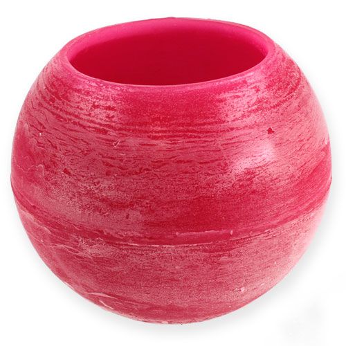Floristik24 Lucerna vosková koule Ø 20cm růžová