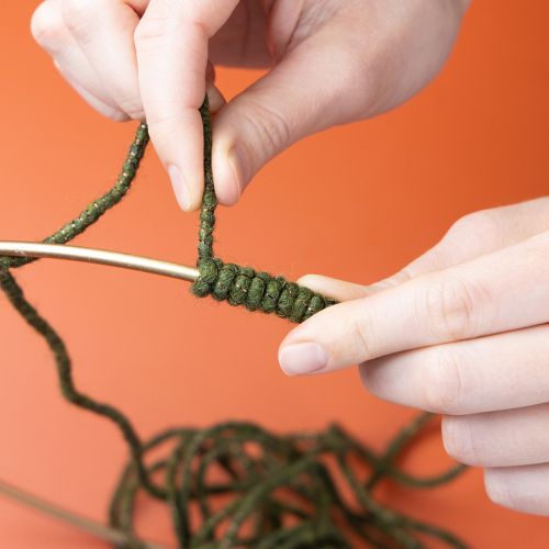 položky Zelená vlněná šňůra se zlatou nití, 5m x 5mm s drátkem, na dekoraci a tvoření