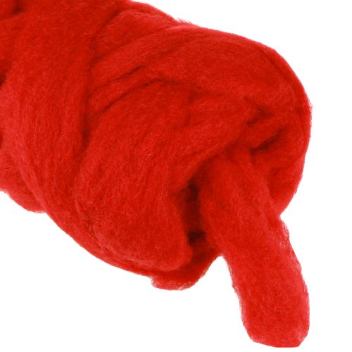 položky Vlněný knot 10m tmavě červený