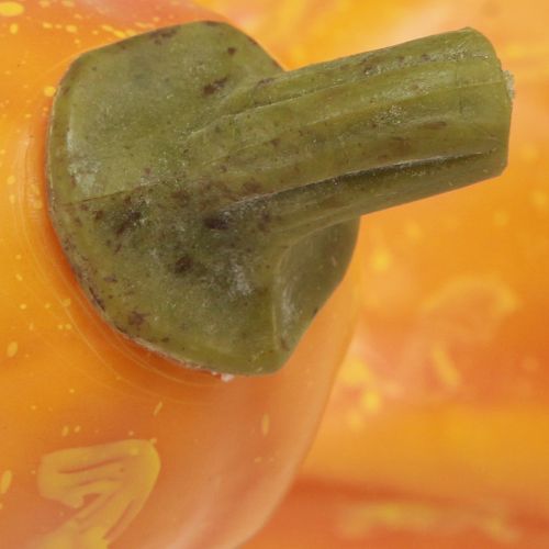 položky Dekorativní dýňová dekorace umělá dýně oranžová Ø13,5cm V25cm