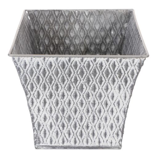 Zinková miska s diamantovým vzorem 30cm × 18cm V15cm | Floristik24.cz