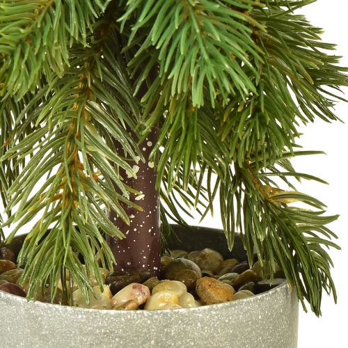 položky Umělý vánoční stromek v zeleném květináči 55cm