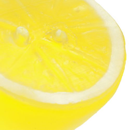 položky Citronová dekorace půlky citronu umělá žlutá 5,5×4,5cm 36 ks