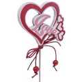 Floristik24 Květinová zátka deko zátka &quot;Love&quot; Valentýn 25,5cm 16ks