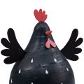 Floristik24 Dekorativní kuře černá dřevěná dekorace slepice Velikonoční dekorace dřevo V13cm