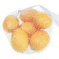 Floristik24 Umělé citronové dekorativní atrapy potravin 8cm 6ks