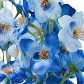 Floristik24 Delphinium Delphinium umělé květiny modré 78cm 3ks
