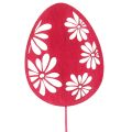 Floristik24 Velikonoční vajíčka ozdobné zátky na květiny Velikonoční dřevo 30,5cm 18ks