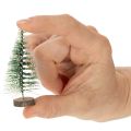 Umělé mini vánoční stromky jako vánoční dekorace na stůl, pokryté sněhem, 6 cm, 12 kusů | Floristik24.cz