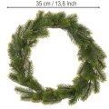 Umělý věnec z jedle zelené barvy na dekoraci dveří, 35 cm | Floristik24.cz