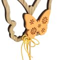 Floristik24 Květinová zátka motýl dekorativní zátka dřevěná 8,5x7cm 12 kusů