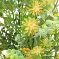 Floristik24 Kytice s trávou a květinami umělá žlutá 53cm