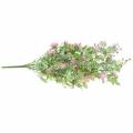 Floristik24 Kytice s trávou a květinami umělá růžová 53cm