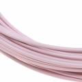 Floristik24 Hliníkový drát Ø2mm pastelově růžový 100g 12m