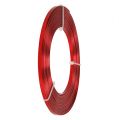 Floristik24 Hliníkový plochý drát červený 5mm 10m
