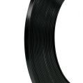 Floristik24 Hliníkový plochý drát černý 5mm 10m