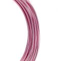 Floristik24 Hliníkový drát 2mm 100g růžový