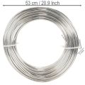 Hliníkový drát, stříbrný, 3 mm, řemeslný drát pro kreativní projekty, 1 kg | Floristik24.cz