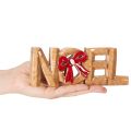 Vánoční nápis Noel s mašlí, vánoční dekorace, 18 cm | Floristik24.cz