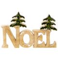 Vánoční dekorace Noel stojan se dvěma jedlemi 18cm | Floristik24.cz