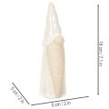 Dekorativní figurka trpaslíka, světlá keramika, skandinávský styl, 18 cm, 3 díly | Floristik24.cz